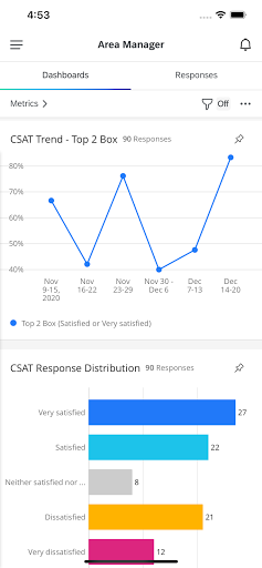 Android application Qualtrics XM screenshort