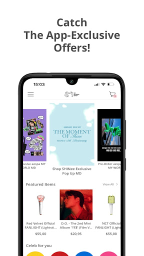 Android application SM Global Shop screenshort