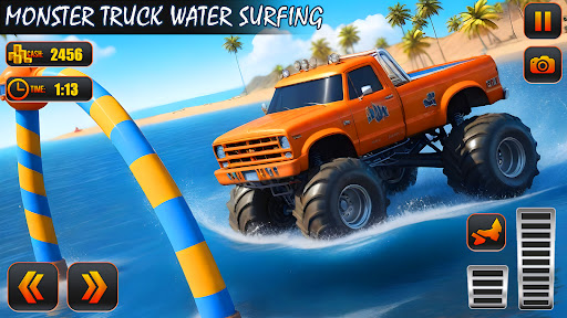 Monster Truck Water Surfing 3D screenshot 12