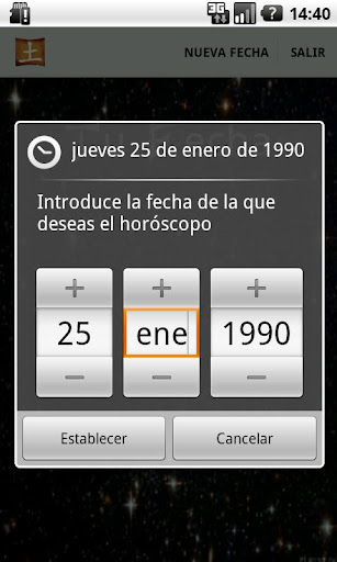 Vista previa de la aplicación
