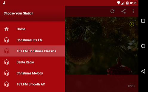 The Christmas Channel - Music Screenshot