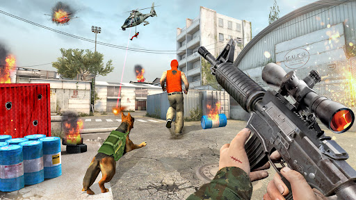 US Army Dog Anti Terrorist Shooting Game 5.5 screenshots 4
