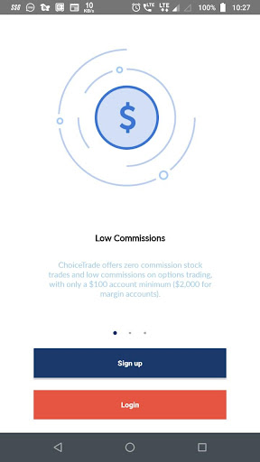 Android application ChoiceTrade screenshort