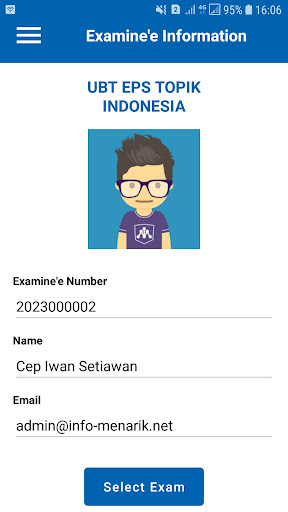 Android application UBT EPS Topik screenshort