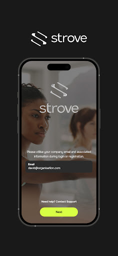 Android application Strove screenshort