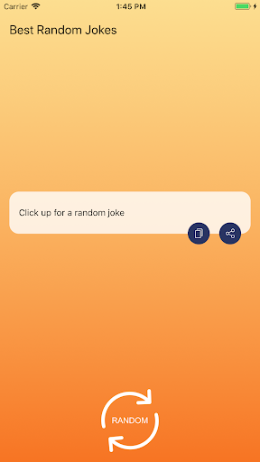 Android application Random jokes screenshort