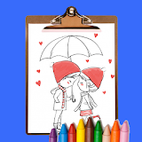 Romantic Love Coloring Book 2020 icon