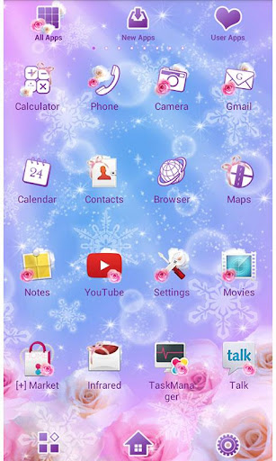 Winter Heart Wallpaper Theme Screen 2