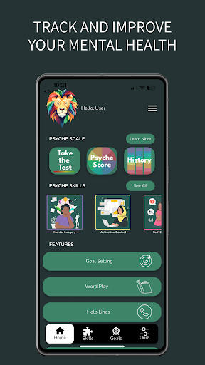 Android application Psyche: Mental Health screenshort
