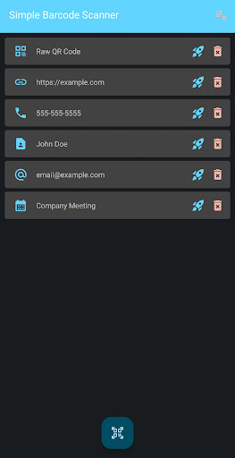 Simple Barcode Scanner Screen 3