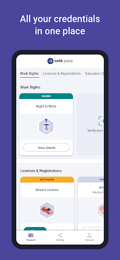 SEEK Pass Screen 2