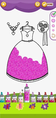 Wedding Coloring Glitter - Screenshot 4