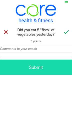 Android application CoreFit Coach screenshort