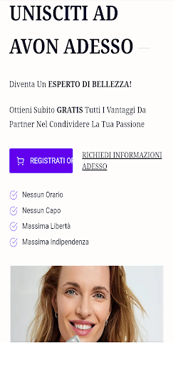 Android application Avon Iscrizione Consulente Ndb screenshort