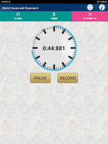 Captura de Pantalla 24 World Clocks with Timer & Stop android