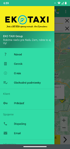 Android application EKO TAXI Group screenshort