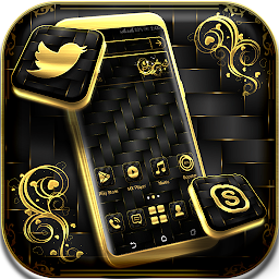 Icon image Gold Black Launcher Theme