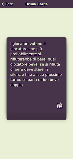 Android application Drunk Cards screenshort