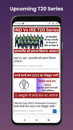 Cricbuz (Cricket Score Live) Screen 3