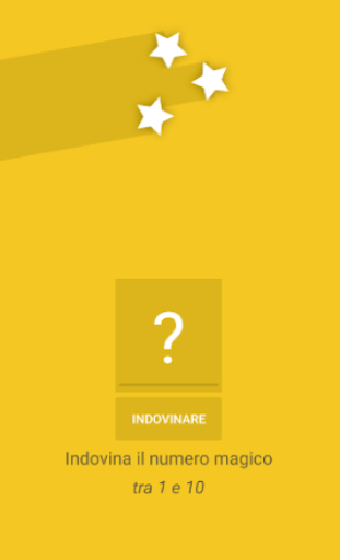 Android application NumeroMagico screenshort