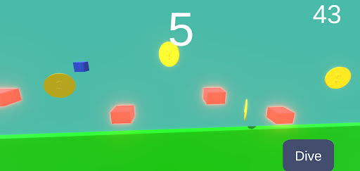 Android application Flying cube screenshort