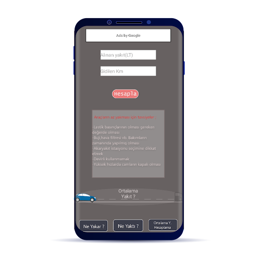 Android application Ne Yakar ? screenshort