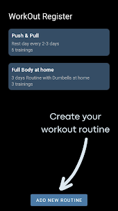Workout Register