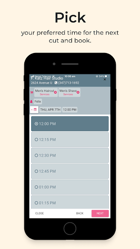 F Katz Hair Studio Screen 3