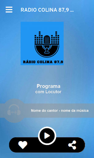 Android application RÁDIO COLINA 87,9 FM screenshort