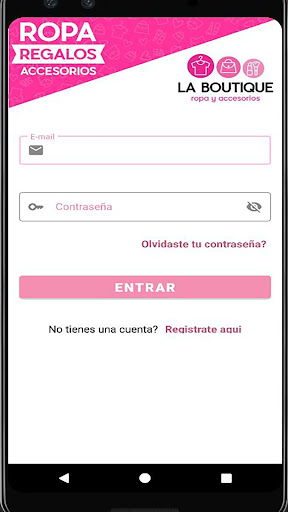 Android application La Boutique screenshort