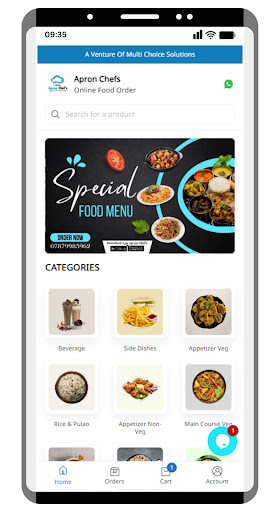 Appron Chefs : Food Order Screen 3