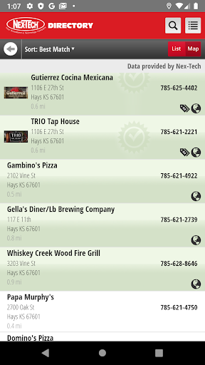 Nex-Tech Directory Screen 3