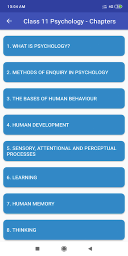 Class 11 Psychology NCERT Book Screen 2