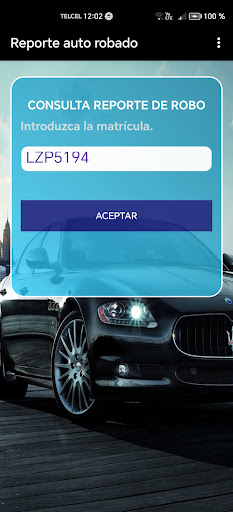 Android application Autos robados REPUVE screenshort
