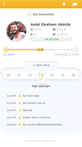 Android application Wathiq Parent screenshort