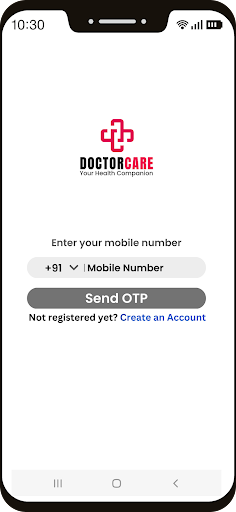 DOCTORCARE APP Screen 2