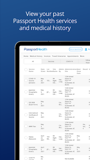 Passport Health Screenshot