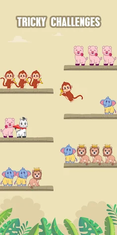Animal Sort Puzzle - Pet Sort - Screenshot 2