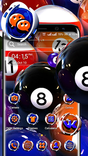 Android application Snooker Ball Launcher Theme screenshort