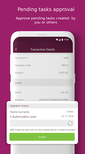 Terabank mBusiness Screen 3