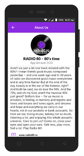RADIO 80 ROMANIA Screen 2