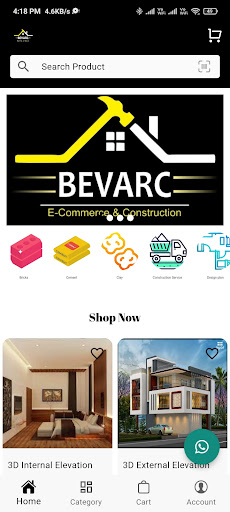 BEVARC(Ecommerce Construction) Screen 2