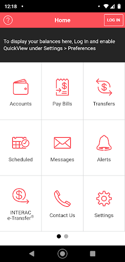 Android application Peoples Bank Mobile screenshort