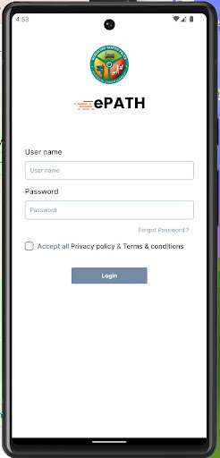 Android application ePATH screenshort