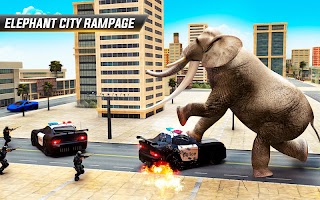Elephant Animal City Rampage