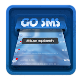 Blue splash SMS Art icon