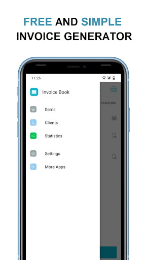 Screenshot of Invoice and Receipt Maker app