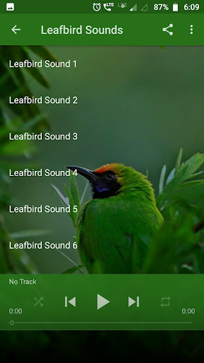Leafbird Sounds Screen 2