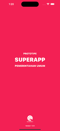 Android application Prototipe Superapp screenshort