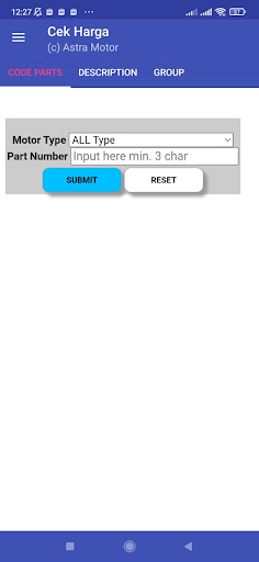 Cek & Recek Suku Cadang Screen 3